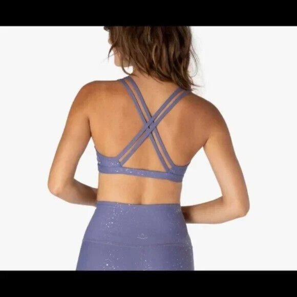 Beyond Yoga alloy speckled double back bra - Picture 5 of 5